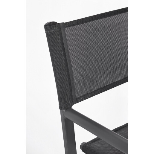 Set 2 scaune gradina gri antracit Taylor 48x56x86 cm