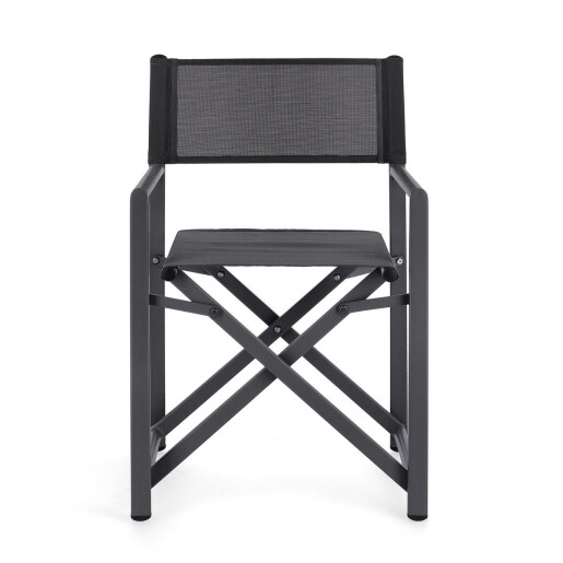 Set 2 scaune gradina gri antracit Taylor 48x56x86 cm