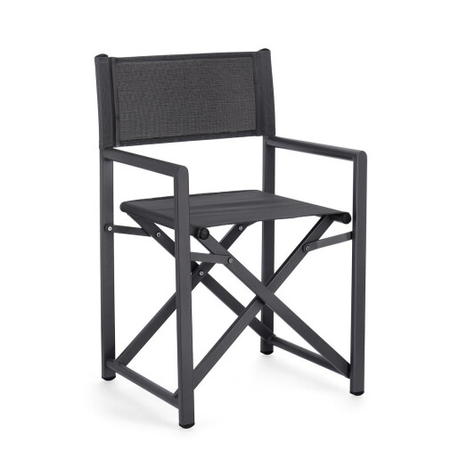 Set 2 scaune gradina gri antracit Taylor 48x56x86 cm
