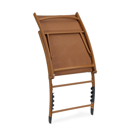 Set 2 fotolii gradina recliner maro pecan Taylor 53x166.5x90 cm