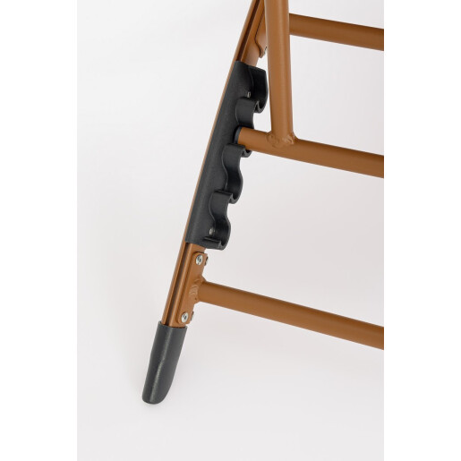 Set 2 fotolii gradina recliner maro pecan Taylor 53x166.5x90 cm