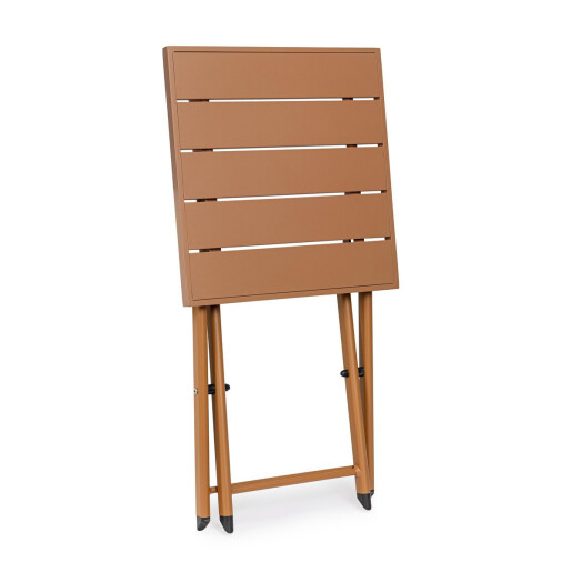 Masuta pliabila aluminiu maro pecan Taylor 44x43x36 cm