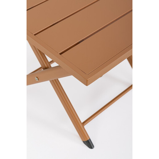 Masuta pliabila aluminiu maro pecan Taylor 44x43x36 cm