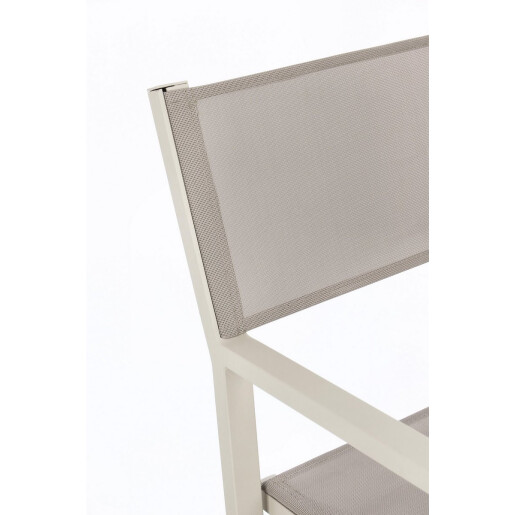 Set 2 scaune gradina bej Konnor 55x50.5x84.5 cm