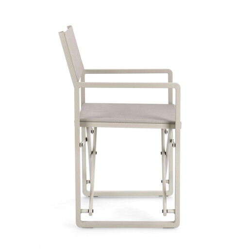 Set 2 scaune gradina bej Konnor 55x50.5x84.5 cm