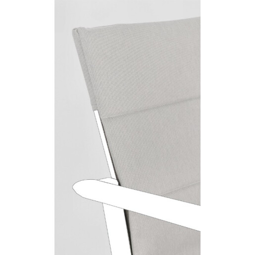 Set 4 perne scaune textil gri Konnor 91x41x1h