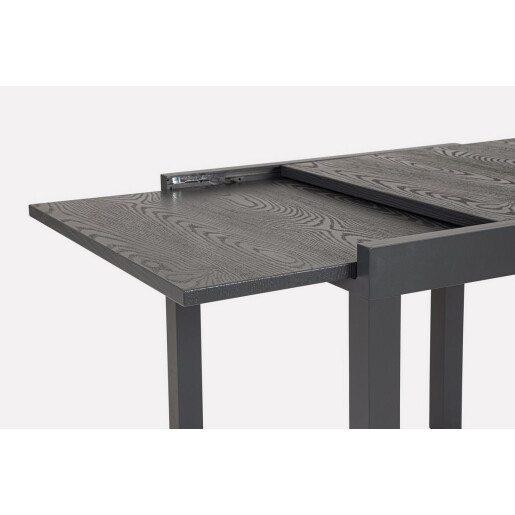 Masa extensibila aluminiu gri antracit Cliv 80/160x80x75 cm