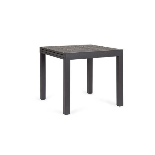 Masa extensibila aluminiu gri antracit Cliv 80/160x80x75 cm