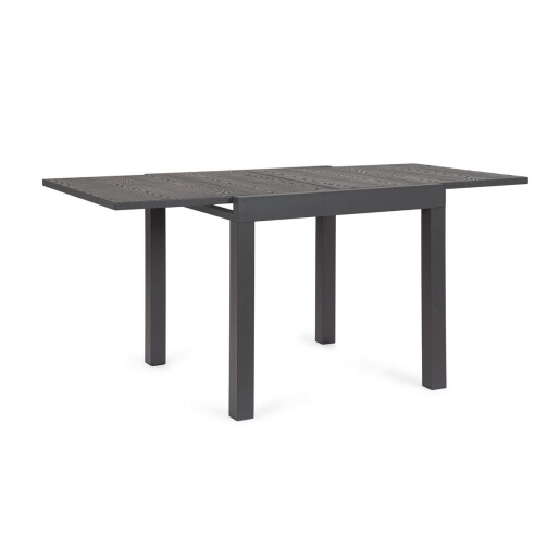 Masa extensibila aluminiu gri antracit Cliv 80/160x80x75 cm