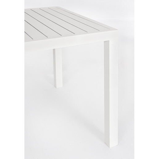 Masa aluminiu alb Hilde 130x68x75 cm