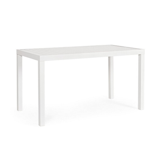 Masa aluminiu alb Hilde 130x68x75 cm