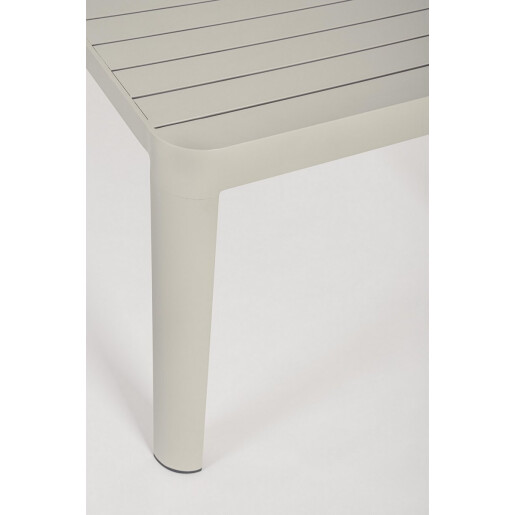 Masa extensibila aluminiu taupe Kiplin 180/240x100x77.5 cm