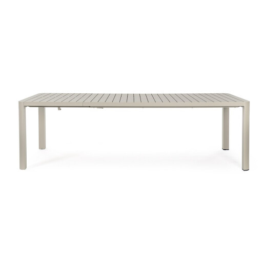Masa extensibila aluminiu taupe Kiplin 180/240x100x77.5 cm