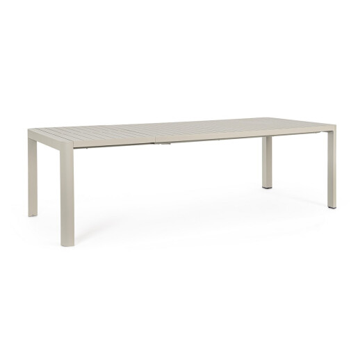 Masa extensibila aluminiu taupe Kiplin 180/240x100x77.5 cm