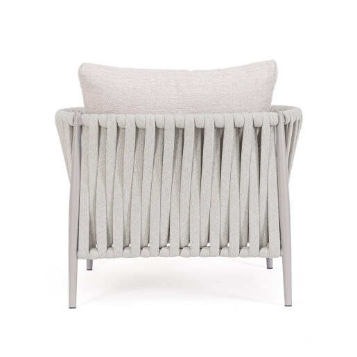 Fotoliu otel textil taupe Jacinta 97x83x87 cm