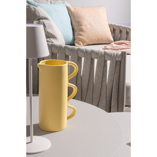 Set 2 masute aluminiu taupe Aminta 60x34 cm; 80x38.5 cm