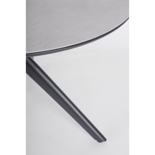 Masa rotunda aluminiu piatra gri Julian 120x74 cm