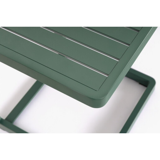 Set 2 masute aluminiu verde Konnor 40x40x45 cm