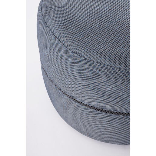 Puf textil albastru Gulizar 50x34 cm