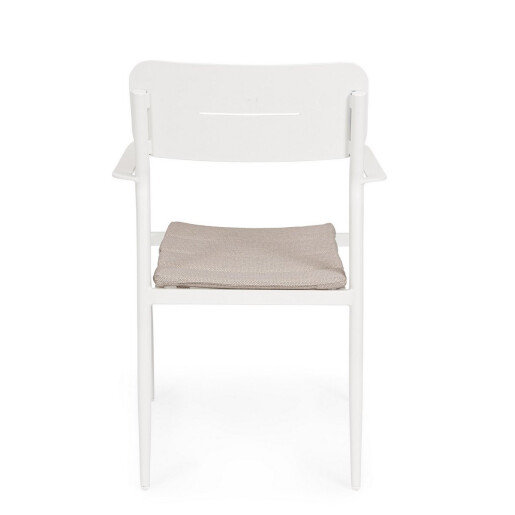 Set 4 scaune alb natur Nebula 55.5x58x85.5 cm