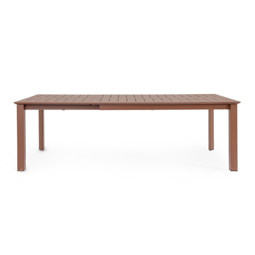Masa extensibila aluminiu rosu barn Konnor 160-240x100x76 cm