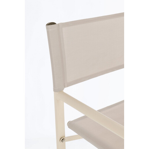 Set 2 scaune gradina taupe Taylor 56x48x86 cm