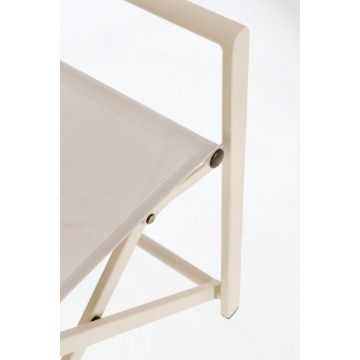 Set 2 scaune gradina taupe Taylor 56x48x86 cm