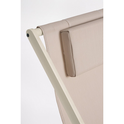 Set 4 scaune gradina taupe Taylor 60.5x101.5x73.5 cm