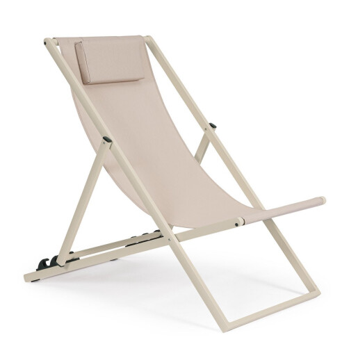 Set 4 scaune gradina taupe Taylor 60.5x101.5x73.5 cm