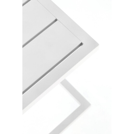 Masuta gradina aluminiu alb Taylor 40x40x41 cm
