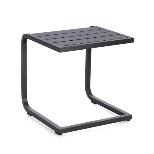 Set 2 masute gradina aluminiu gri antracit Taylor 40x40x41 cm