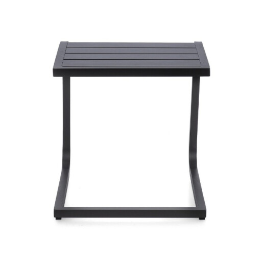 Masuta gradina, terasa aluminiu gri charcoal Taylor 40x40x41h 