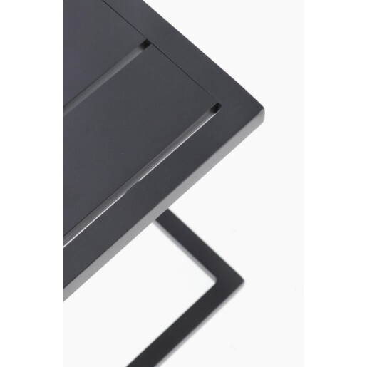 Masuta gradina, terasa aluminiu gri charcoal Taylor 40x40x41h 