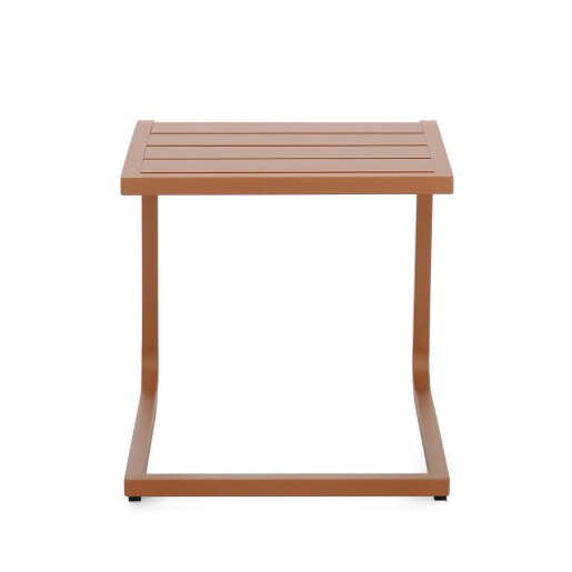 Set 2 masute gradina aluminiu maro pecan Taylor 40x40x41 cm