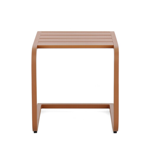 Set 2 masute gradina aluminiu maro pecan Taylor 40x40x41 cm