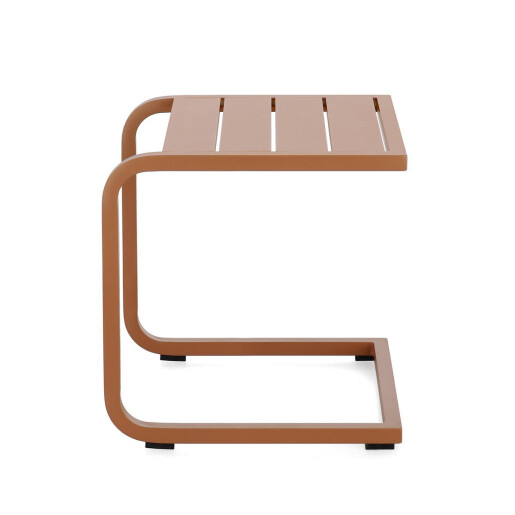 Set 2 masute gradina aluminiu maro pecan Taylor 40x40x41 cm