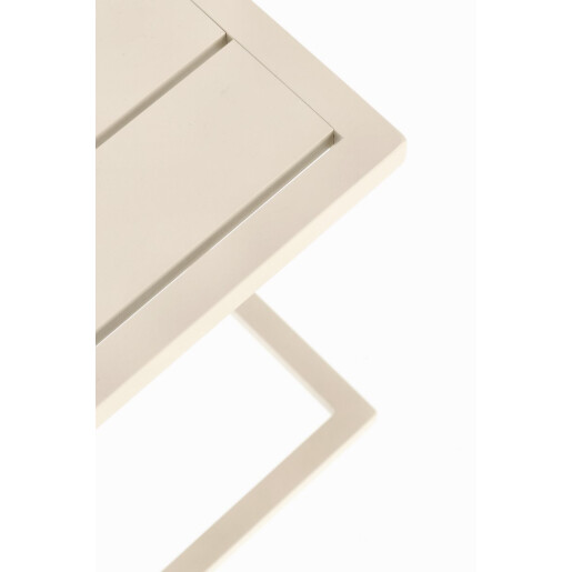 Set 2 masute gradina aluminiu bej Taylor 40x40x41 cm