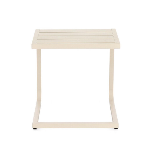 Set 2 masute gradina aluminiu bej Taylor 40x40x41 cm