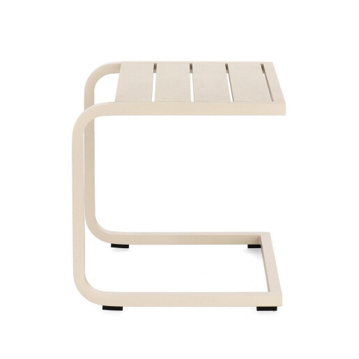 Set 2 masute gradina aluminiu bej Taylor 40x40x41 cm