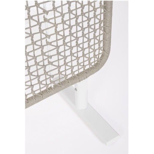 Paravan decorativ otel alb franghie gri Babilo 120x50x150h