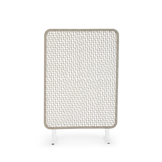 Paravan decorativ otel alb franghie gri Babilo 120x50x180h