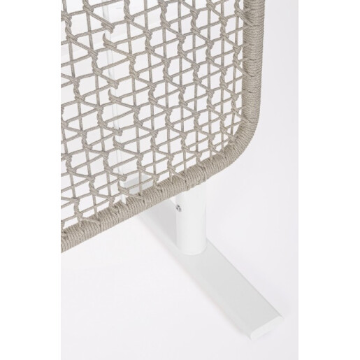 Paravan decorativ otel alb franghie gri Babilo 120x50x180h