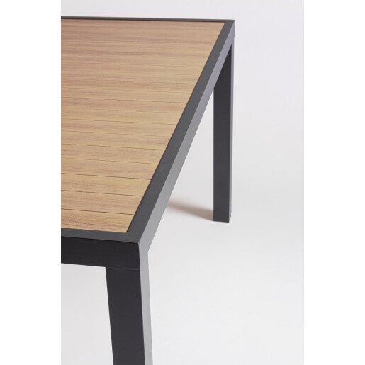 Masa aluminiu gri antracit maro Hilija 136x136x75 cm
