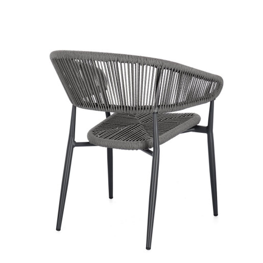 Set 4 scaune gri Algaida 62x64x76 cm