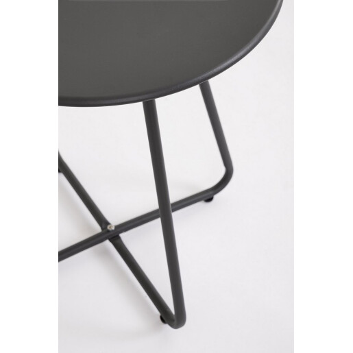 Masuta cafea otel gri charcoal Jable Ø45x50h