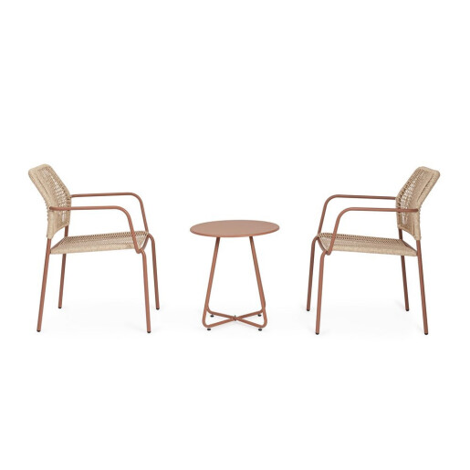 Masuta cafea otel coral Jable Ø45x50h