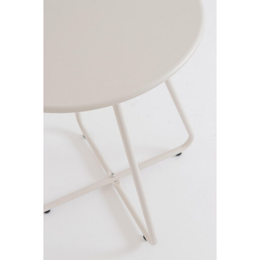 Masuta cafea otel culoare nisipului Jable Ø45x50h