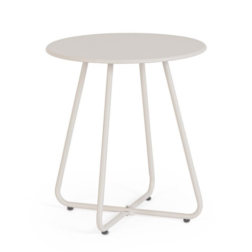 Masuta cafea otel culoare nisipului Jable Ø45x50h