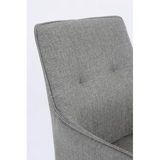 Set 2 fotolii rotative aluminiu gri charcoal textil gri Skagen 61x62x90h