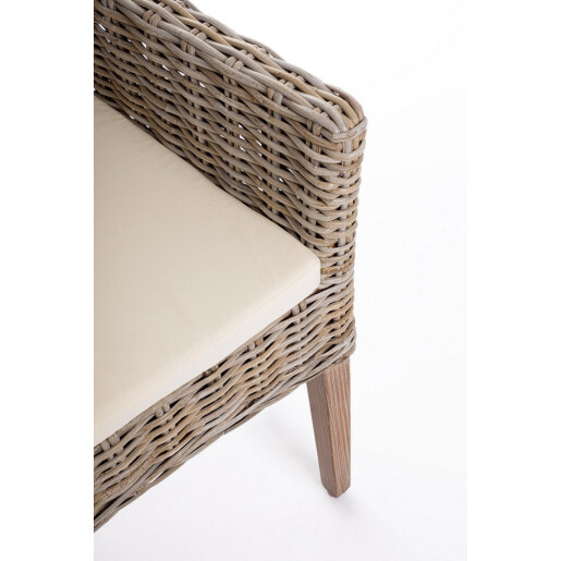 Scaun lemn mahon kubu Manoel 50x57x92h